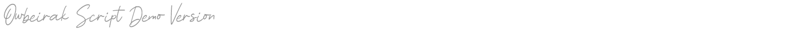 Owbeirak Script font preview